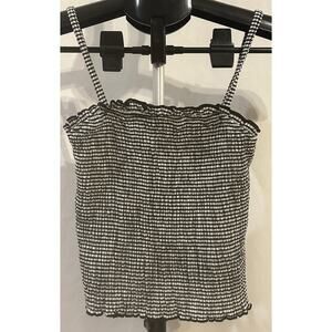 Primark Black and White Gingham set Girls size 9-10Y